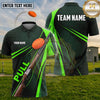 (5 Colors) Maxcorners Trap Shooting PULL Shotgun Clay Target Racing Stripes Multiple Options Personalized Name, Team Name 3D Shirt