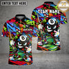Maxcorners Billiards 8 Ball Graffiti Cartoon Character Multiple Options Personalized Name, Team Name 3D Shirt