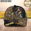 Maxcorners Black Honeycomb Camo Duck Emblem Dog Hunting Multicolor Options Personalized Name 3D Cap
