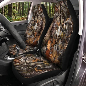 Maxcorners Deer Hunting Rustic Branch Camo Car Seat Covers