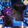 Maxcorners Art Deco Geometric Sunburst Pool Multiple Options Personalized Name, Team Name 3D Shirt
