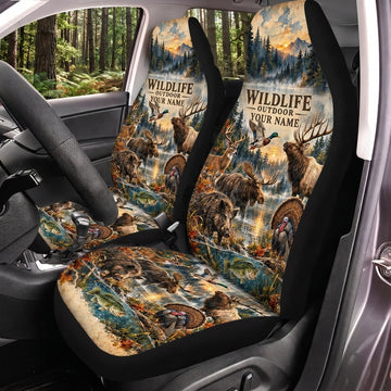 Maxcorners Turkey Hunting Wildlife Outdoor Mountain Forest Car Seat Covers