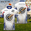 Maxcorners Target Shooting Bullet Impact Bullseye Multiple Options Personalized Name, Team Name 3D Shirt