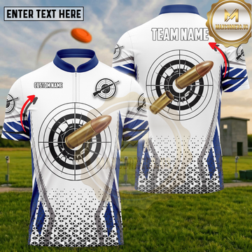 Maxcorners Target Shooting Bullet Impact Bullseye Multiple Options Personalized Name, Team Name 3D Shirt