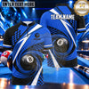 Maxcorners Modern Racing Stripe 8 Ball Billiards Multiple Options Personalized Name, Team Name 3D Shirt