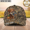 Maxcorners Allover Marsh Camo Duck Emblem Dog Hunting Multicolor Options Personalized Name 3D Cap