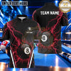 Maxcorners Electric Storm Geometric Pattern Pool Multiple Options Personalized Name, Team Name 3D Shirt