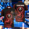 Maxcorners Spectral Skull Thunder Vortex Pool Multiple Options Personalized Name, Team Name 3D Shirt