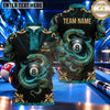 Maxcorners Imperial Oriental Dragon Pattern Billiards Multiple Options Personalized Name, Team Name 3D Shirt