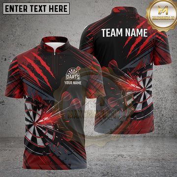 Maxcorners Darts Shirts Dartboard Shattered Impact Sport Design Multiple Options Personalized Name, Team Name 3D Shirt