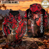 Maxcorners Trophy Buck Neon Camo Love Hunting Personalized Name 3D Hoodie