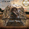 Maxcorners Marsh Reed Camo Dog Hunting Multicolor Options Personalized Name 3D Cap