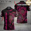 Maxcorners Darts Dragon Flame Dartboard Graphic Multiple Options Personalized Name, Team Name 3D Shirt