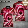 Maxcorners Bowling Shark Ocean Vortex Multiple Options Personalized Name, Team Name 3D Shirt
