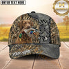 Maxcorners Distressed Metal Marsh Camo Dog Hunting Multicolor Options Personalized Name 3D Cap