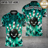 Maxcorners Bowling Angry Ball Middle Finger Graffiti Multiple Options Personalized Name, Team Name 3D Shirt