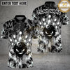 Maxcorners Bowling Angry Ball Middle Finger Graffiti Multiple Options Personalized Name, Team Name 3D Shirt