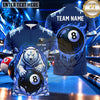Maxcorners Polar Bear Arctic Ice 8 Ball Pool Multiple Options Personalized Name, Team Name 3D Shirt