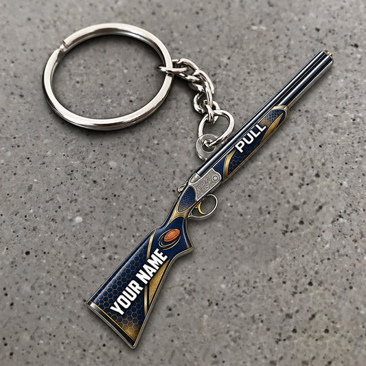 Maxcorners Shotgun Target Accent Sporting Design Custom Name Trap Shooting Custom Gift 2D Flat Acrylic Ornament, Keychain