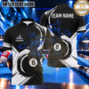 Maxcorners Minimalist Brushstroke 8 Ball Pool Multiple Options Personalized Name, Team Name 3D Shirt