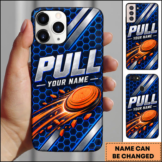 Maxcorners Trap Shooting Speed Stripe Clay Target Personalized Name 3D Phone Case