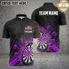 Maxcorners Darts Shirts Dartboard Target Burst Grunge Artwork Multiple Options Personalized Name, Team Name 3D Shirt