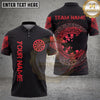 Maxcorners Darts Celtic Dragon Dartboard Ornamental Pattern Multiple Options Personalized Name, Team Name 3D Shirt