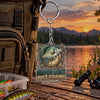 Maxcorners Never Lost Just Fishing Quote Personalized Name 2D Acrylic Keychain Ornament (8 Fish Species)
