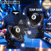 Maxcorners Abstract Racing Wave 8 Ball Pool Multiple Options Personalized Name, Team Name 3D Shirt