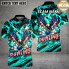 Maxcorners Bowling American Eagle Patriotic Lightning Multiple Options Personalized Name, Team Name 3D Shirt