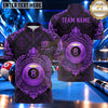 Maxcorners Luxury Baroque Royal Crest 8 Ball Pool Multiple Options Personalized Name, Team Name 3D Shirt