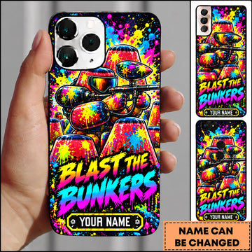 Maxcorners Paintball Blast The Bunkers Team Players Personalized Name 3D Phone Case