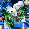 Maxcorners Frozen Lightning Ice Vortex Billiards Multiple Options Personalized Name, Team Name 3D Shirt