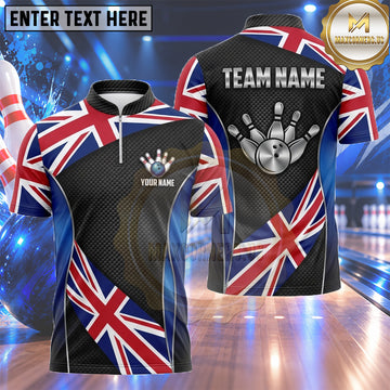 Maxcorners Canada Bowling Jersey Futuristic Maple Leaf Armor Multiple Options Personalized Name, Team Name 3D Shirt