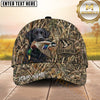 Maxcorners Allover Marsh Camo Duck Emblem Dog Hunting Multicolor Options Personalized Name 3D Cap
