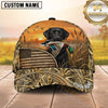 Maxcorners Golden Sunset American Flag Duck Hunting With Dogs Multi Options Personalized Name 3D Cap