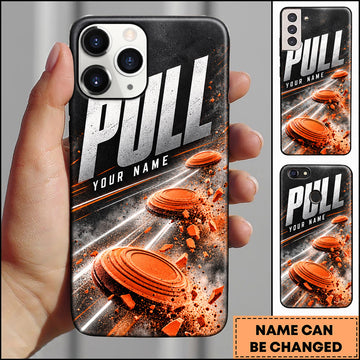 Maxcorners Trap Shooting High Speed Flying Clay Targets Personalized Name 3D Phone Case