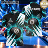Maxcorners Dynamic Lightning Bolt 8 Ball Pool Multiple Options Personalized Name, Team Name 3D Shirt