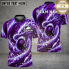 Maxcorners Bowling Shark Wave Whirlpool Multiple Options Personalized Name, Team Name 3D Shirt