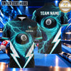 Maxcorners Electric Tornado Vortex 8 Ball Pool Multiple Options Personalized Name, Team Name 3D Shirt