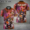 Maxcorners Bowling Cool Gorilla Neon City Multiple Options Personalized Name, Team Name 3D Shirt