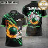 Maxcorners Bowling Flaming Ball and Pins Multiple Options Personalized Name, Team Name 3D Shirt