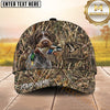 Maxcorners Allover Marsh Camo Duck Emblem Dog Hunting Multicolor Options Personalized Name 3D Cap