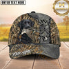 Maxcorners Distressed Metal Marsh Camo Dog Hunting Multicolor Options Personalized Name 3D Cap