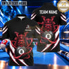 Maxcorners Japanese Oni Warrior Lightning Billiards Multiple Options Personalized Name, Team Name 3D Shirt