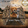 Maxcorners Marsh Reed Camo Dog Hunting Multicolor Options Personalized Name 3D Cap