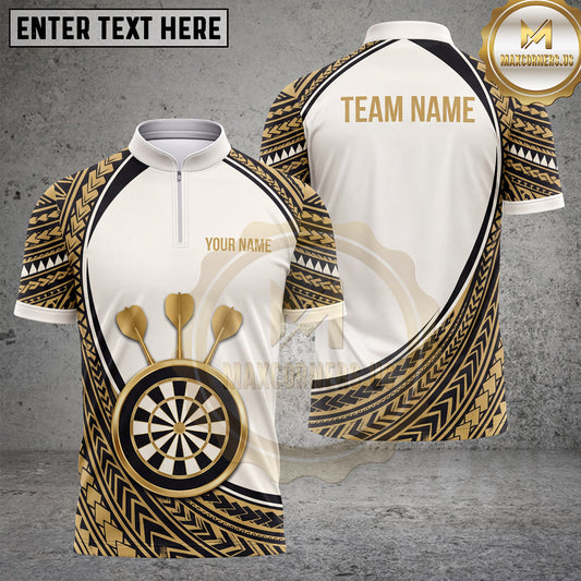 Maxcorners Darts Polynesian Tribal Dartboard Pattern Multiple Options Personalized Name, Team Name 3D Shirt