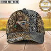 Maxcorners Distressed Metal Marsh Camo Dog Hunting Multicolor Options Personalized Name 3D Cap