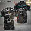 Maxcorners Darts Skull Gothic Rose Dartboard Multiple Options Personalized Name, Team Name 3D Shirt