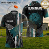 (5 Colors) Maxcorners Trap Shooting Shotgun Target Cracked Grunge Pattern Multiple Options Personalized Name, Team Name 3D Shirt